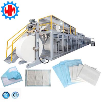 China Disposable Medical Underpad Incontinence Hospital Under Bed Pad Make Machine for sale