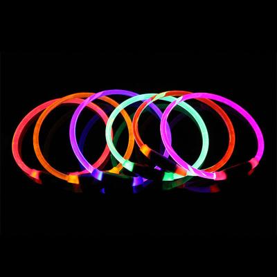 China Lights Up Waterproof USB Pet Collar Dog LED Collar Round Tube Charging Luminous Collar For Pet for sale