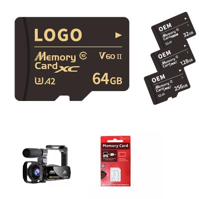 China 70-120M/S Reading Speed HD Camera Memory Card 256Gb for sale