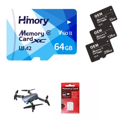 China OEM ODM Drone Sd Card 64gb 128gb 256gb 4K Tf Card CE ROHS FCC for sale