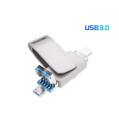 China 3 In 1 Otg Usb Flash Drive Metal Smart Phone 16gb 32gb 64gb 128gb 256gb for sale
