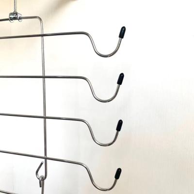 China 2021 Multifunctional Space Saving Metal Underwear Hanger Foldable Rack Multi Layer Hanger for sale