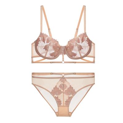 China Breathable Wholesale 2023 New Design High-Quality Sexy Women's Underwear Lace Bra Set For Women for sale