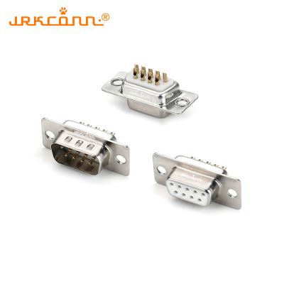 China 9 Pin D-Sub Connector D-Subminiature Connector Solder Cup D-SUB Metal Shell For Connectors for sale