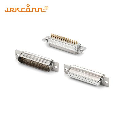 China DB Connector 25P High Current Machined Pin Solder-Type With Brass Contact Material for sale
