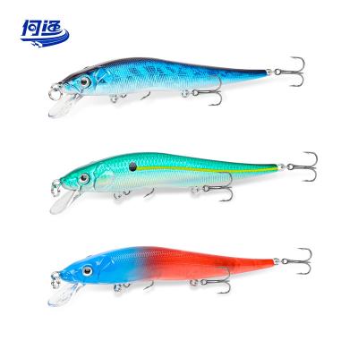 China 3D Eye Artificial Bait Sinking Fishing Lures 4# Hook 12cm 14g Minnow Fishing Hard bait Artificial SwimBait Fishing Lure MI2 for sale