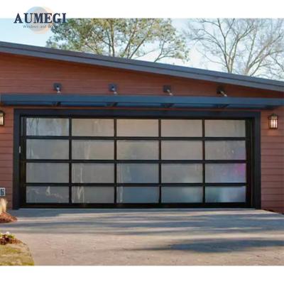 China Waterproof Aumegi Safe Tilt Garage Door Good Price Garage Door Glass Garage Doors for sale