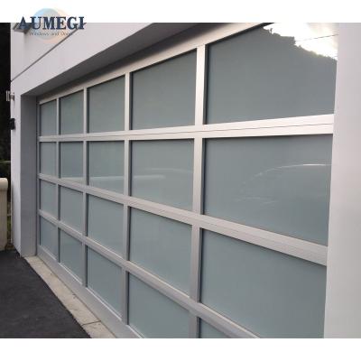 China Waterproof Aumegi Oem Service Pass Through Garage Door Good Selling Garage Door Aluminum Garage Door for sale