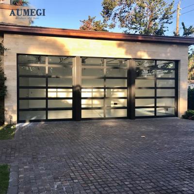 China Waterproof Aumegi Residential Garage Doo With Door Garage Doors Insulated Usa Code Garage Automatic Door for sale
