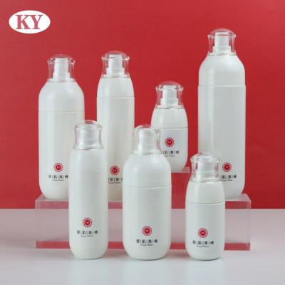 China Personal Skin Care Packaging RTS 30ml 50ml 80ml 100ml 120ml 150ml 200ml high end Essence Emulsion spray pet pressing cosmetic plastic bottles can be printed for sale