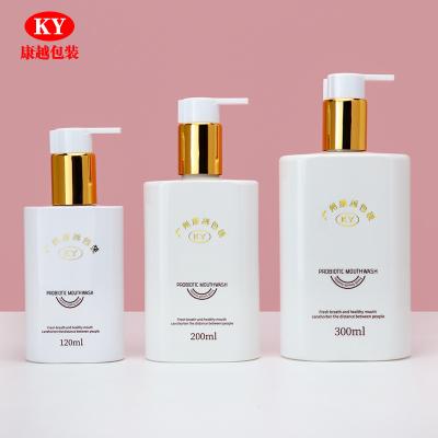 China Personal Skin Care Packaging PET Square custom cosmetic Lotion Pump Bottles 300Ml Conditioner Hair Oil Body Wash Shampoo Cosmetic Bottle for sale