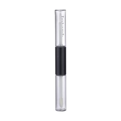 China JL-LG113 Dual Heads Lip Gloss 4.6ml Round PETG make-up tube for sale