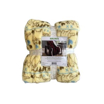 China Anti-pilling Printing Rotary Cardboard Sherpa Throw Blanket Cheap Polyester Heavy Double Flannel Printed Blankets Cheap for sale