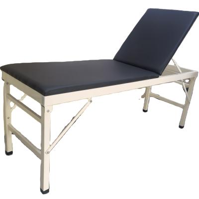 China Cheap Backrest Adjustment Examination Table Couch Hospital Bed Metal Hospital Furniture With Adjustable Backrest For Sale for sale