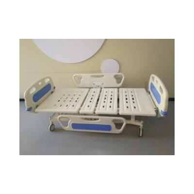 China Hospital or Hotel 2 Cranks Work Steel Frame Manual Health Care Medical Care Nursing Bed for Hospital for sale