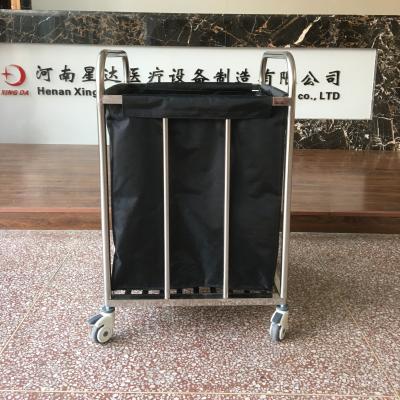 China Professional Wholesale Basket Trolley Laundry Hospital Trolley Hotel Trolley Household Canvas Cart for sale