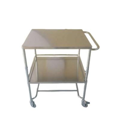 China Hospital or Hotel Surgical Instrument Trolley Instrument Trolley 2 Shelves Equip Trolley for sale