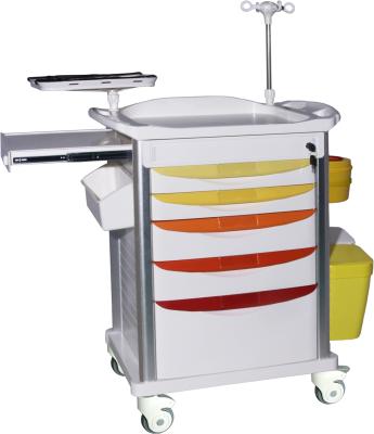 China HOT SALES Medical Emergency ABS Plastic Hospital Economical Treatment Trolley Medical Trolley for sale
