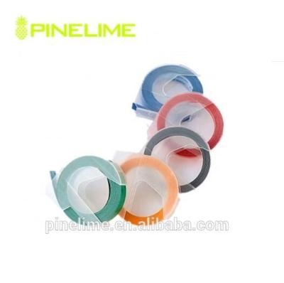 China 3D plastic embossing label tapes compatible for dymo 1535 1540 1575 15955 PLD-3D plastic embossing label tape for sale