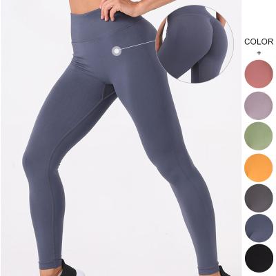 China High Waisted Fitness Wicking Tights Women Gym Yoga Stretch Gaiters Softest Breathable Yoga Pants for sale