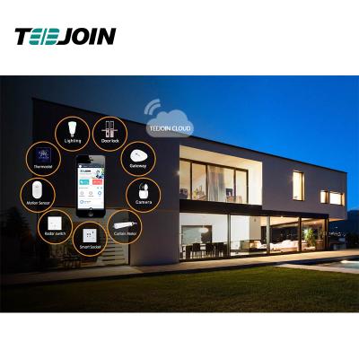 China Fire Proof PC V0+ Teejoin Zigbee Smart Home Automation System Domotica Products Device Smart Antiflaming House for sale