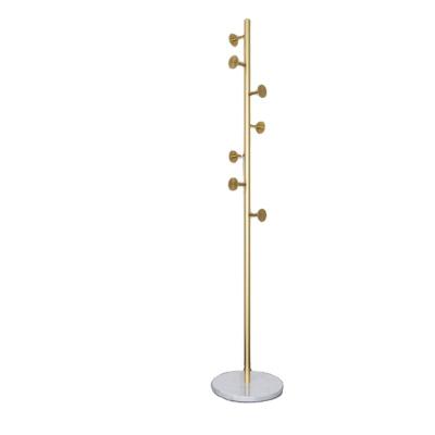 China High Quality Space Saving Hot Selling Metal Coat Rack Metal Coat Rack Marble Floor Home Bedroom Easy Assemble Coat Rack for sale