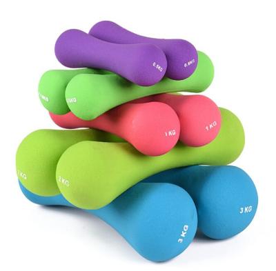China Cast with colored vinyl liner hex dumbbell for sale
