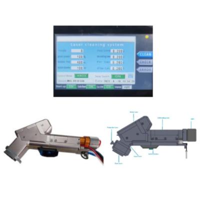 China Handheld Laser Cleaning Machine with 0-300mm Laser Cleaning Beam Size for Carbon Steel for sale