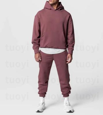China Other TUOYI Cotton Customized Hoodie High Quality Custom Logo Heavyweight Oversized Custom Print Logo Men's Hoodies&sweatshirts for sale