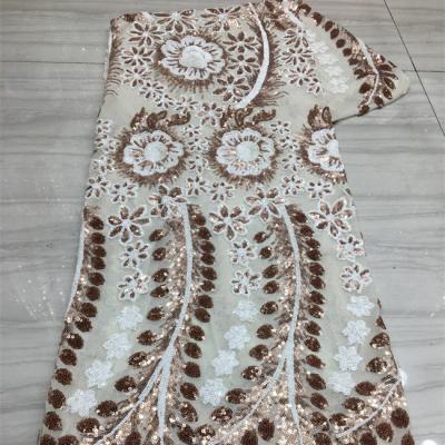 China Luxury African Nigerian Swiss voile lace stretch fabrics stretchy spandex handcut stretch fabric luxury fabric Shrink-resistant Shrink-resistant for sale