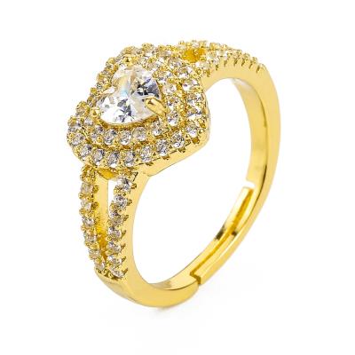 China Eternal Heart Ring Size Wedding Zircon Love Rings New Fashion TRENDY Exquisite Jewelry For Women Girls for sale