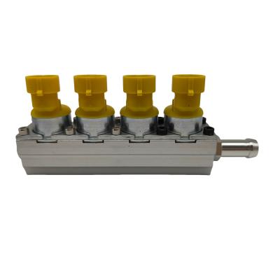 China 1 Ohm 12V Spanning 4 Cylinder Injection Rail voor verbeterde motorprestaties Te koop