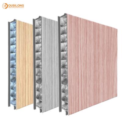 China Wood Color Acoustic Aluminium Honeycomb Panel For Interior Wall 1220×2440mm for sale