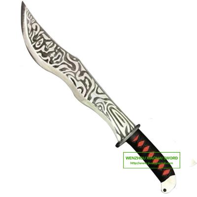 China hand forged high carbon steel hacking knife with etching blade SS146V for sale