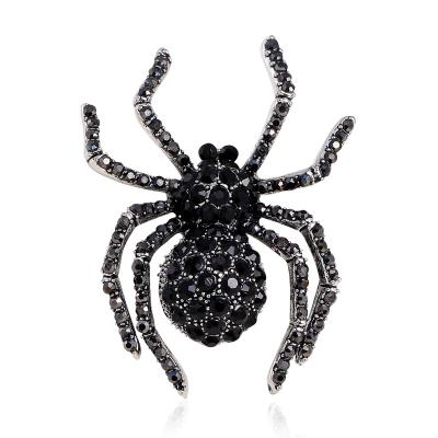 China Hot Sale ALLOY Crystal High Quality Spider Brooch for sale
