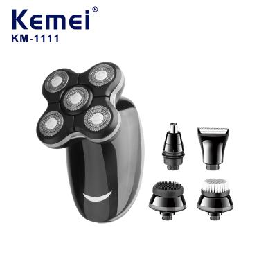 China KM-1111 Factory Price KM-1111 Twin 5 Blade Factory Price Cordless Painless Multifunctional Hair Razor In 1 Electric Men for sale