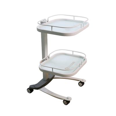 China Salon Trolley Succinct White Beauty Generic Portable Lightweight Trolley for sale