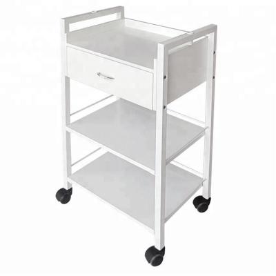 China Salon Trolley Good Quality Beauty Salon Trolley Stainless Steel Wooden Trolley With CE for sale