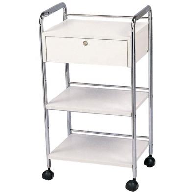 China Salon Trolley Beauty Hairdressing Furniture Double Salon Trolley for sale