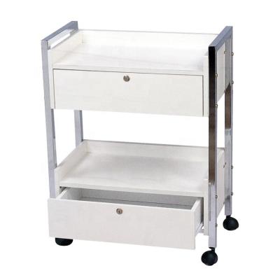 China Portable Professional Beauty Barber Shop Trolley With Drawer for sale