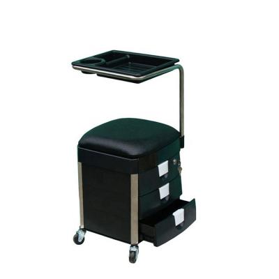 China Good quality portable easy to move portable salon pedicure stool cart for sale