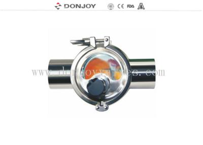 China DN65 Four Way SS316L Sanitary Sight Glass Zero Dead Angle for sale