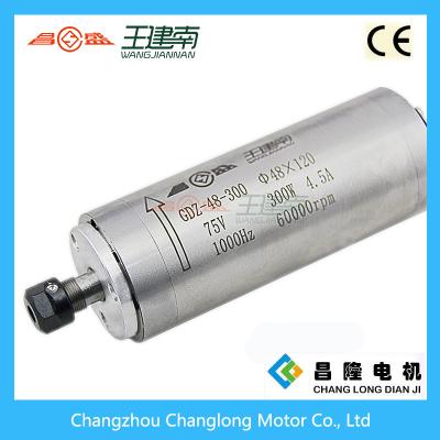 China Engraving Spindle 0.3kw 60000rpm Water Cooled High Speed Motor For CNC Wood Carving Router for sale