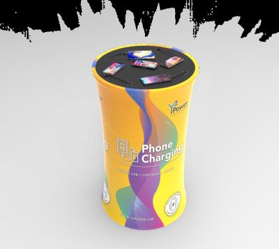 China Custom Fabric Best Selling Mobile Phone Y2Power Commercial REX Portable Charging Table PT-PT05-Y2 Charging Station For Events Show for sale