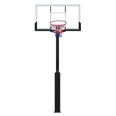 China A-1022I Crank Grip Professional Fit Size Inground Tempered Outdoor Indoor Basketball Rack With Loose Rim for sale