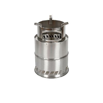 China Portable Stainless Steel Outdoor Cook Easy Carrying Wood Stove for sale