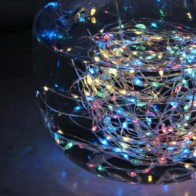 China 8 Mode Timer Fairy Lights Multicolor Waterproof Battery Operated Copper Wire LED String Light Control for sale