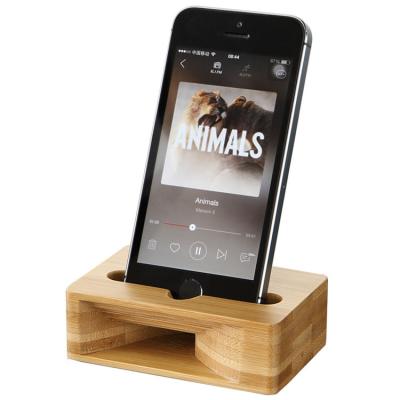 China Visual Information Display Manufacturer Supplies Wooden Speakers, Desktop Cell Phone Solid Wood Lazy Bracket, Creative Multifunctional for sale