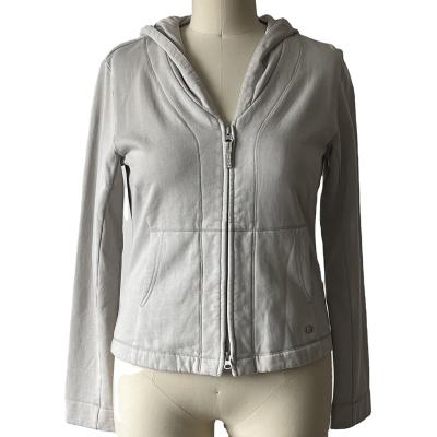 China QUICK DRY High Quality Custom Wholesale 100% Organic Cotton Premium Full Zip Up Brushed fabric Hoodie for sale