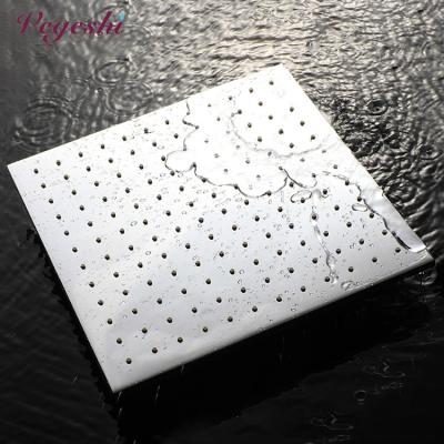 China Without Diverter Luxury Square Rainfall Shower Head For Bathroom Shower Brass Set, Chrome Finish 12inch-300x300x8mm for sale
